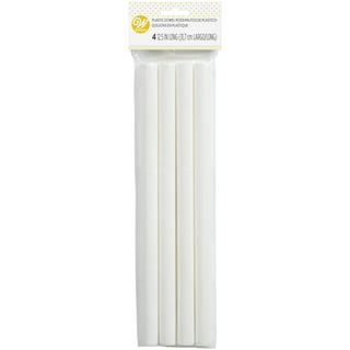 100 xWHITE POLY DOWELS interior cake support for cakes plastic