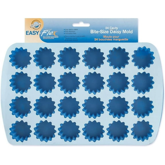 Wilton Easy Flex Silicone 24-Cavity Bite Daisy Pan