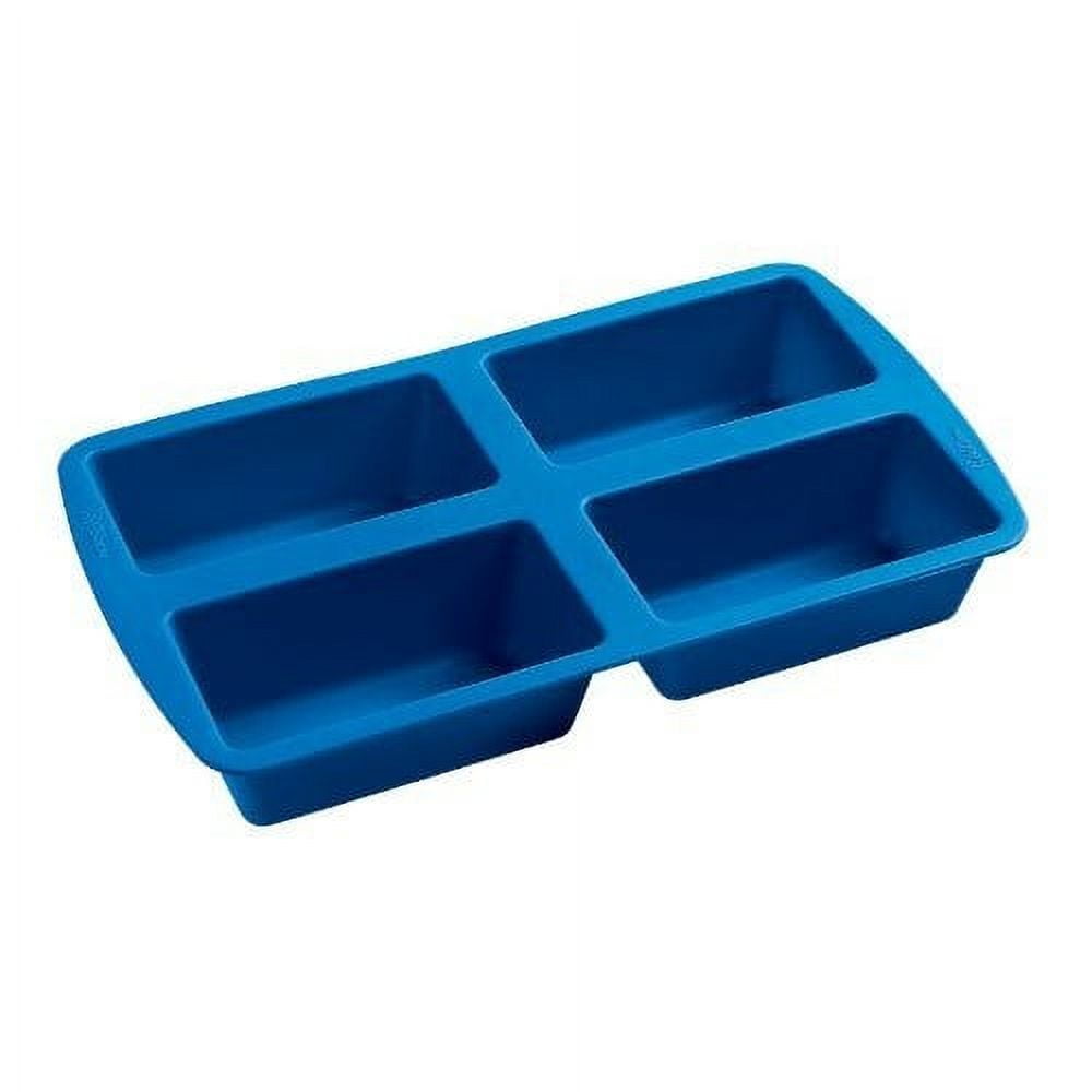 Wovilon Silicone Mini Bread and Loaf Pans, Non-Stick Loaf Pans - Just Out! Flexible Silicone Baking Molds for Homemade Breads, Cakes, Meatloaf
