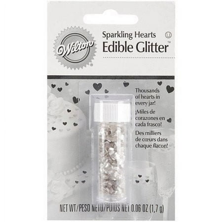 Wilton Edible Accents, Silver Hearts