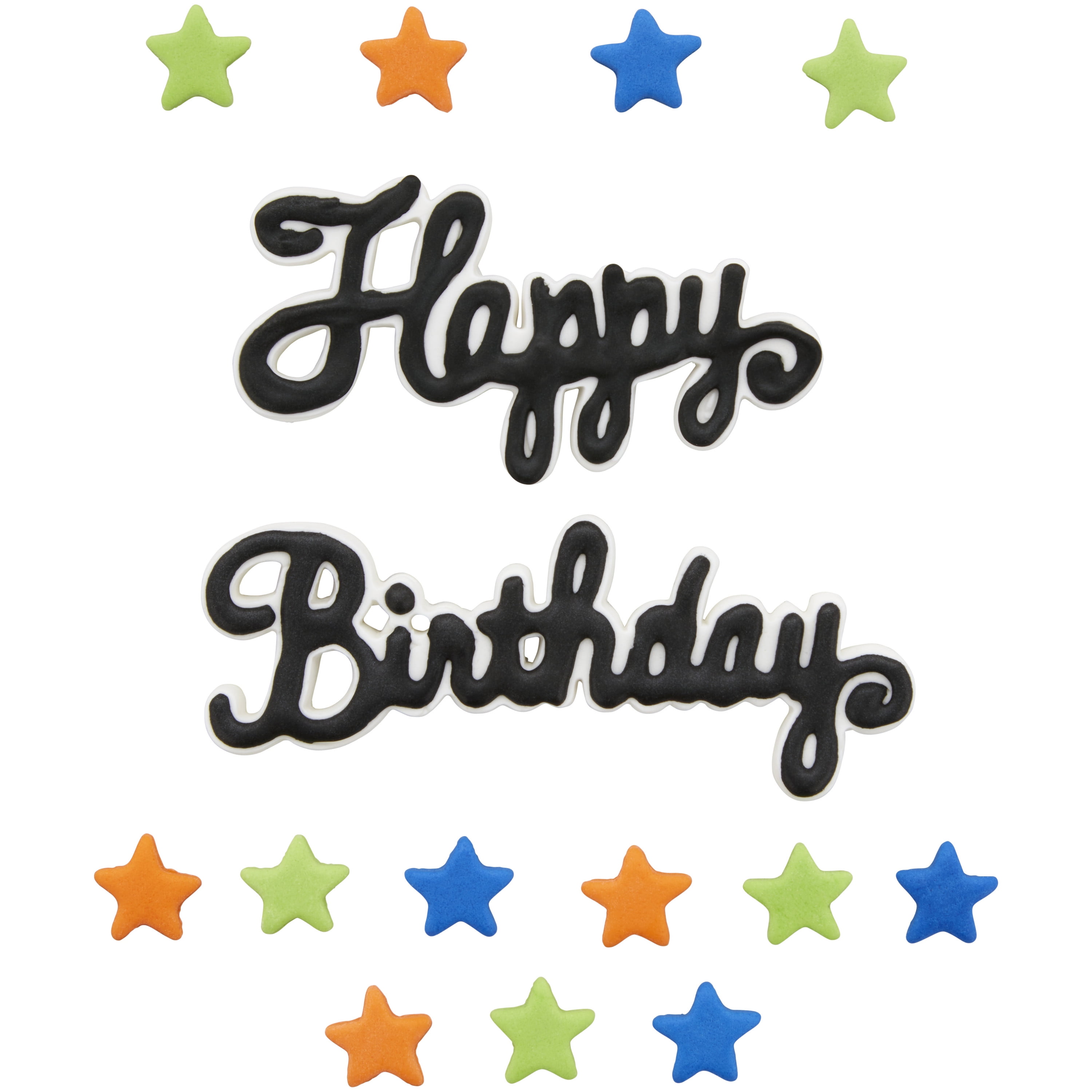Happy Birthday Cake Topper, 6 Colors, Birthday Cake Topper, Cursive Acrylic  Cake Topper, Birthday Cake Decor, Calligraphy Font 2 