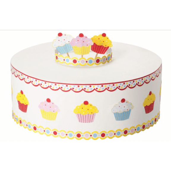 Wilton Edible Sugar Sheet Birthday Cupcake Edible Stickers 20 Ct