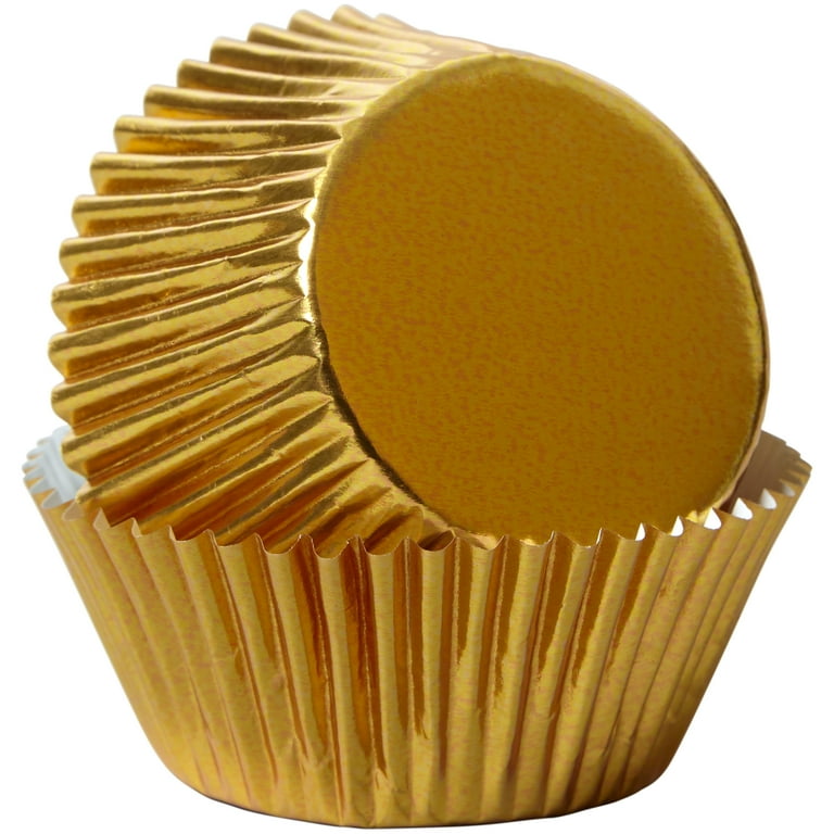 BULK Jumbo Gold Heavy Duty Cupcake Liners qty 220 Jumbo Gold 