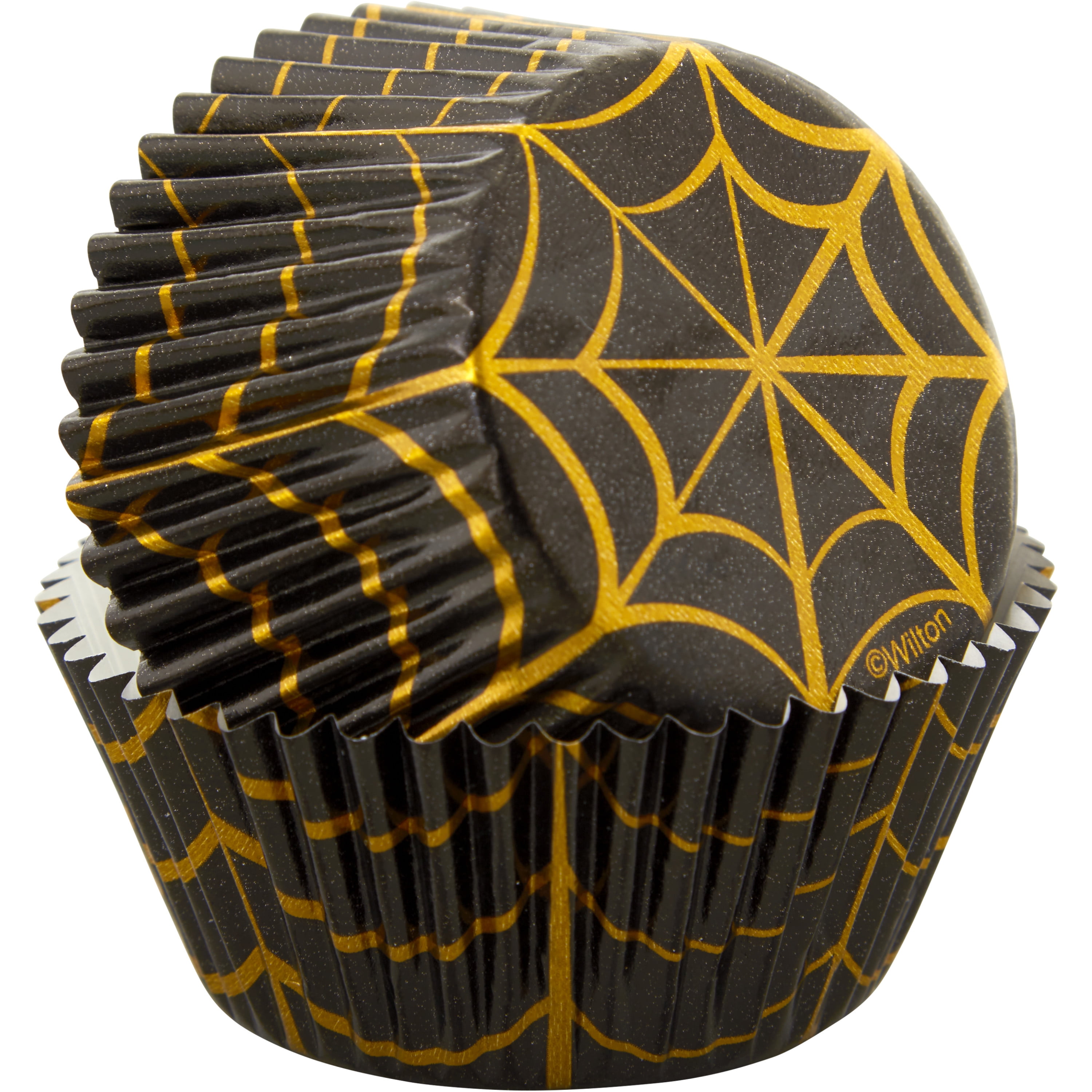 200-Count Gifbera Silver Foil Cupcake Liners Halloween, Standard
