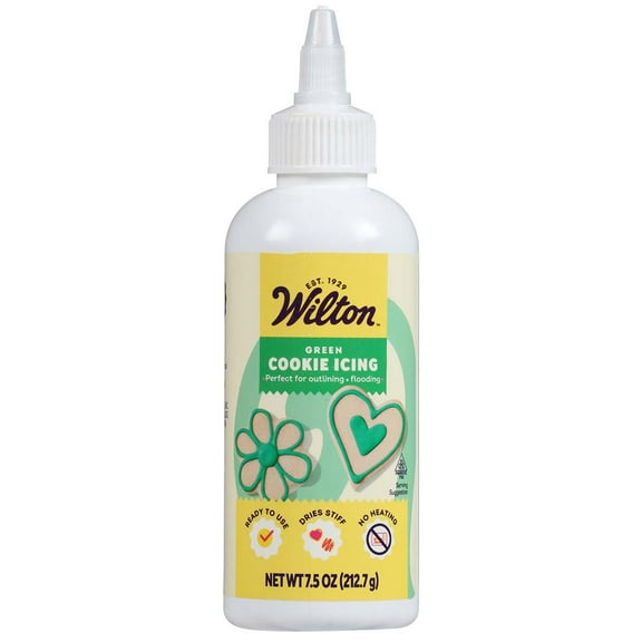 Wilton Green Cookie Icing, 7.5 oz (Pack of 2)
