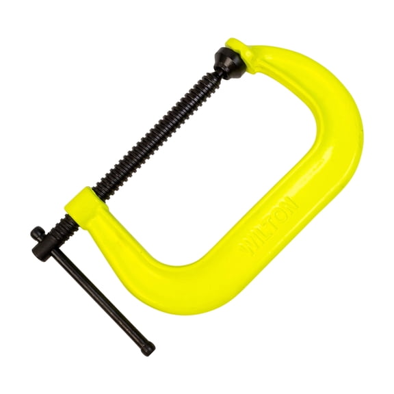 Wilton Hi-Vis C-Clamp, 6-1/16" Opening, 4-1/16" Throat, 6600 Lbs. Clamping Force (Model 406-SF) CA2