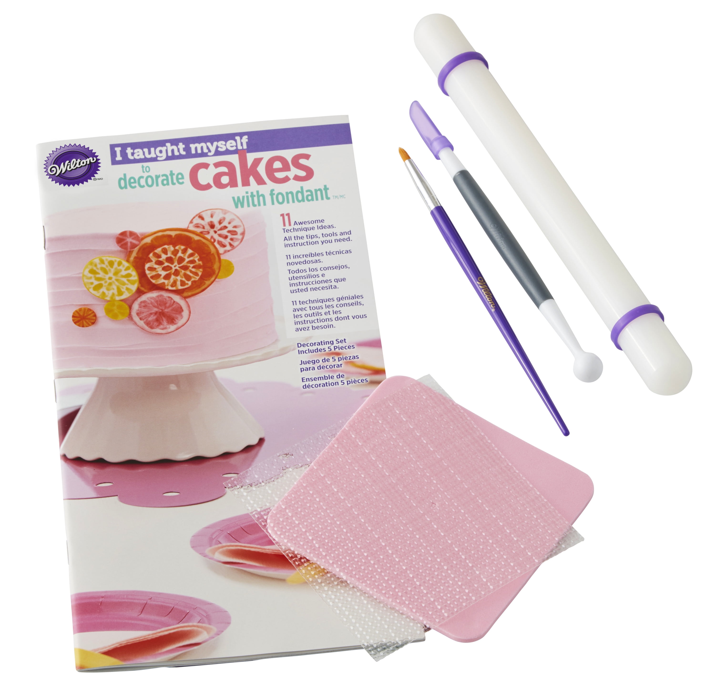 6 PCS Fondant Tools Set Impression Mat - Brenda's Cakes Supply