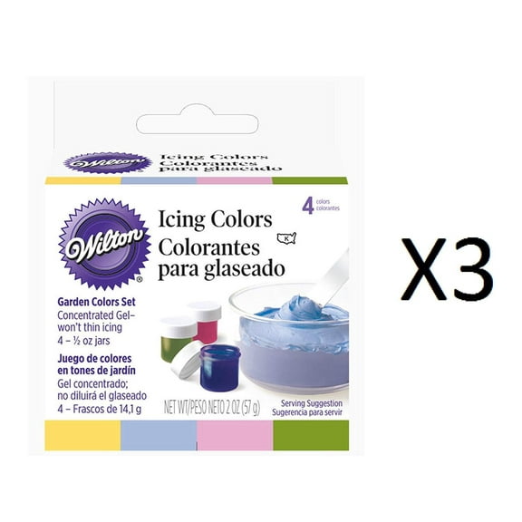 Wilton Icing Colors, Garden Tone - .5Oz , 1 Pack of 3 Piece