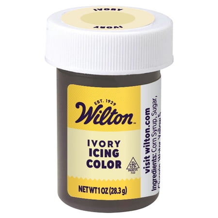 Wilton Ivory Food Coloring Edible Gel for Baking & Cake Decorating No Taste 1 oz.