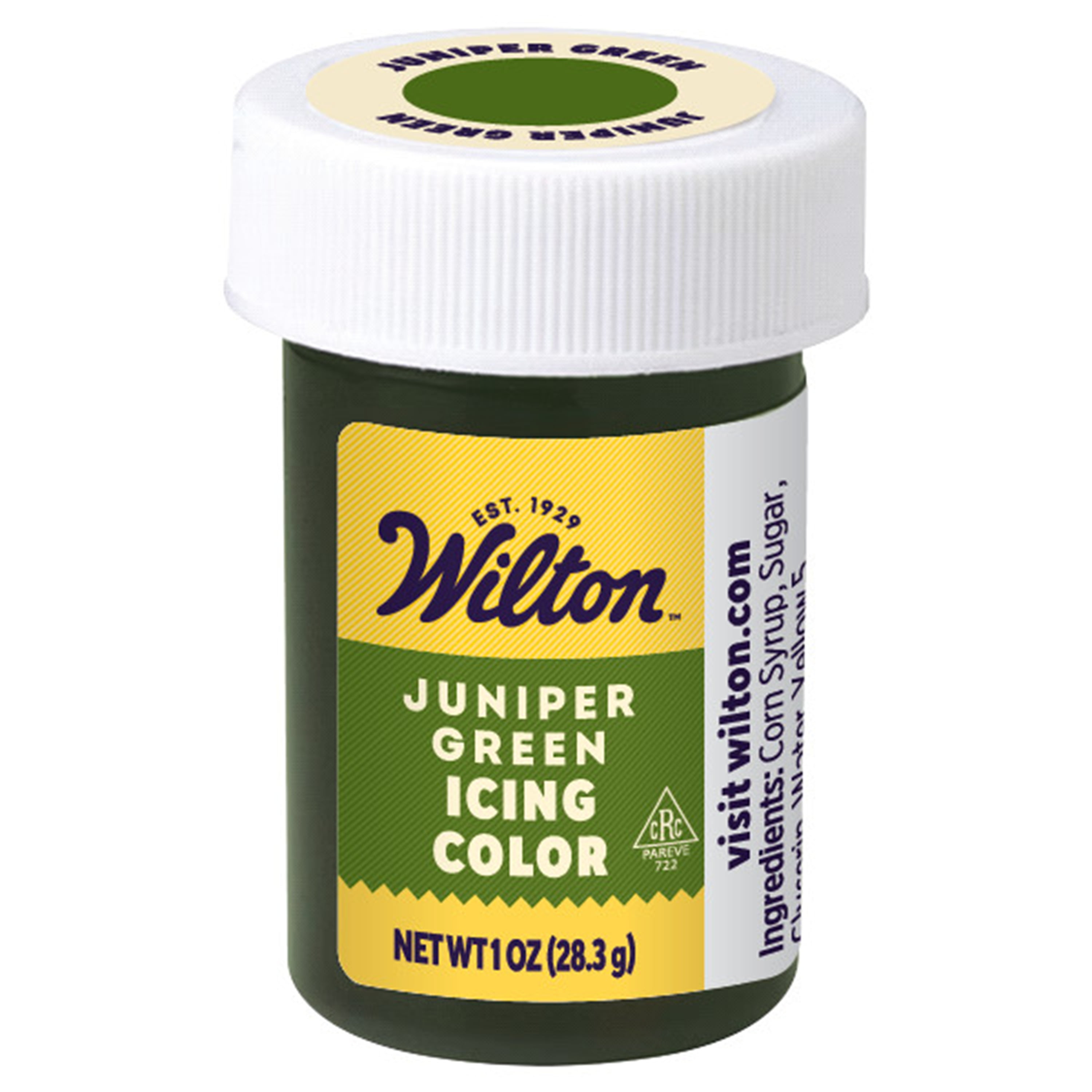 Wilton Juniper Green Food Coloring Edible Gel for Baking & Cake Decorating No Taste 1 oz.