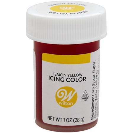 Wilton Lemon Yellow Food Coloring Edible Gel for Baking & Cake Decorating No Taste 1 oz.
