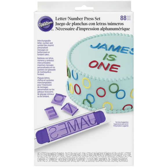 Wilton Letter Message Press Set, 88 Piece