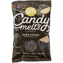 Wilton Light Cocoa Candy Melts, Mini Dark Chocolate Chips for Cake Pops, Cookies and Wafers,12 oz.
