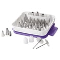 thumbnail image 1 of Wilton 55-piece Cake Decorating Tips Set with Couplers & Flower Nails, Multicolor Stainless Steel, 1 of 10