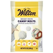 Wilton Bright White Candy Melts Vanilla-Flavored 12oz. Bag for Baking & Candy Making Wafer Chips