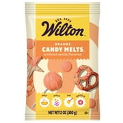 Wilton Orange Candy Melts Vanilla-Flavored 12oz Bag for Baking and Candy Making