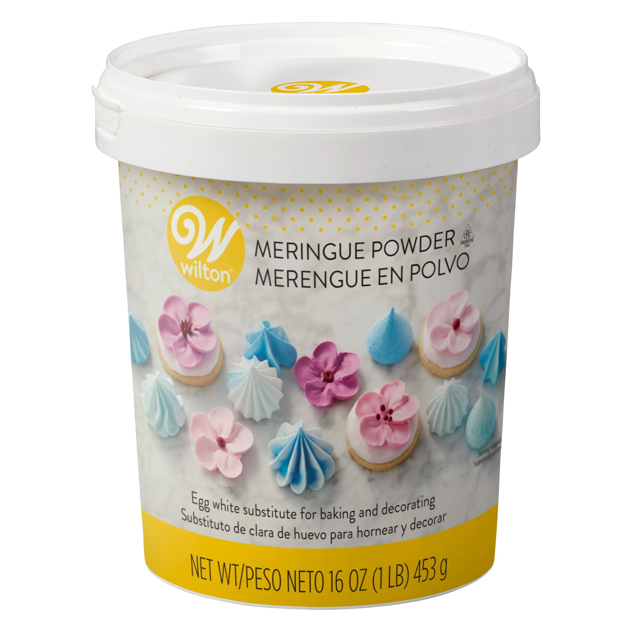 Wilton Meringue Powder for Baking, Kosher Certified, Royal Icing Mix, Stabilizes Frosting & Meringues, Perfect for Cookies, Pies, Desserts, 16 oz.
