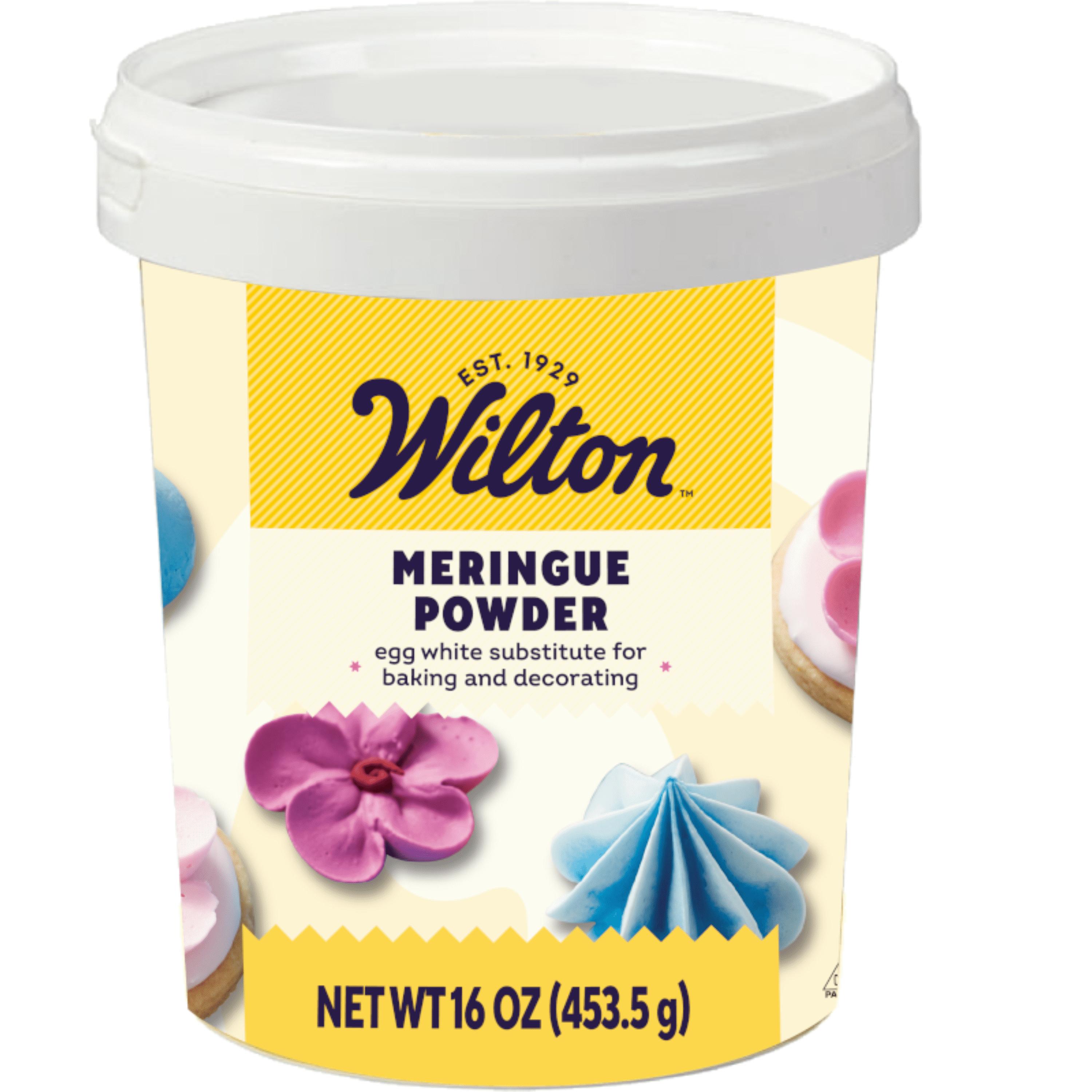 Wilton Meringue Powder for Baking, Kosher Certified, Royal Icing Mix, Stabilizes Frosting & Meringues, Perfect for Cookies, Pies, Desserts, 16 oz.