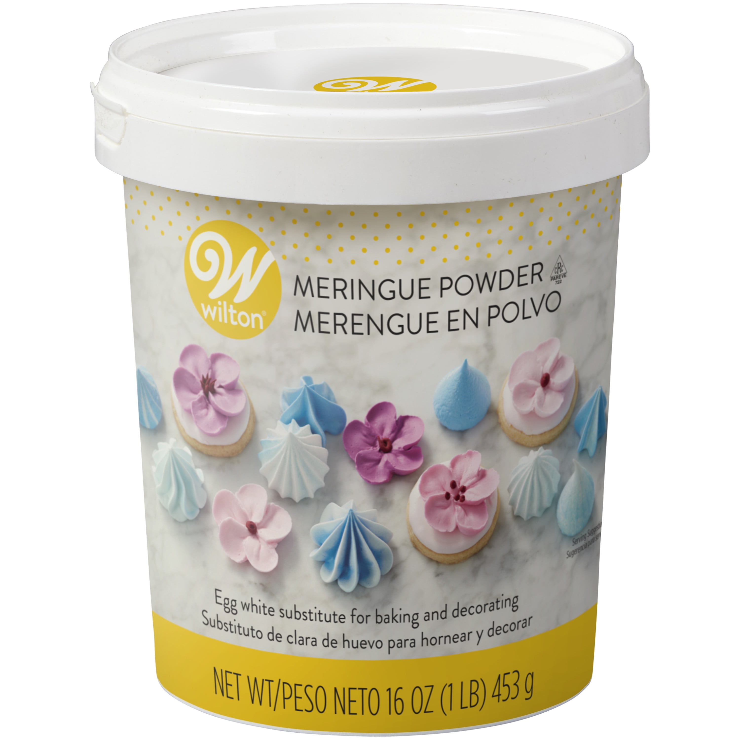 Wilton Meringue Powder for Baking, Kosher Certified, Royal Icing Mix, Stabilizes Frosting & Meringues, Perfect for Cookies, Pies, Desserts, 16 oz.