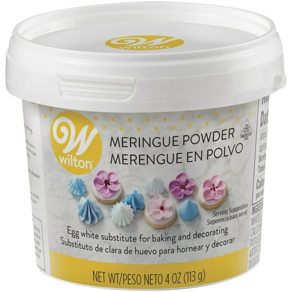 Wilton Meringue Powder for Baking and Decorating, Egg White Substitute, 4 oz., No Flavor