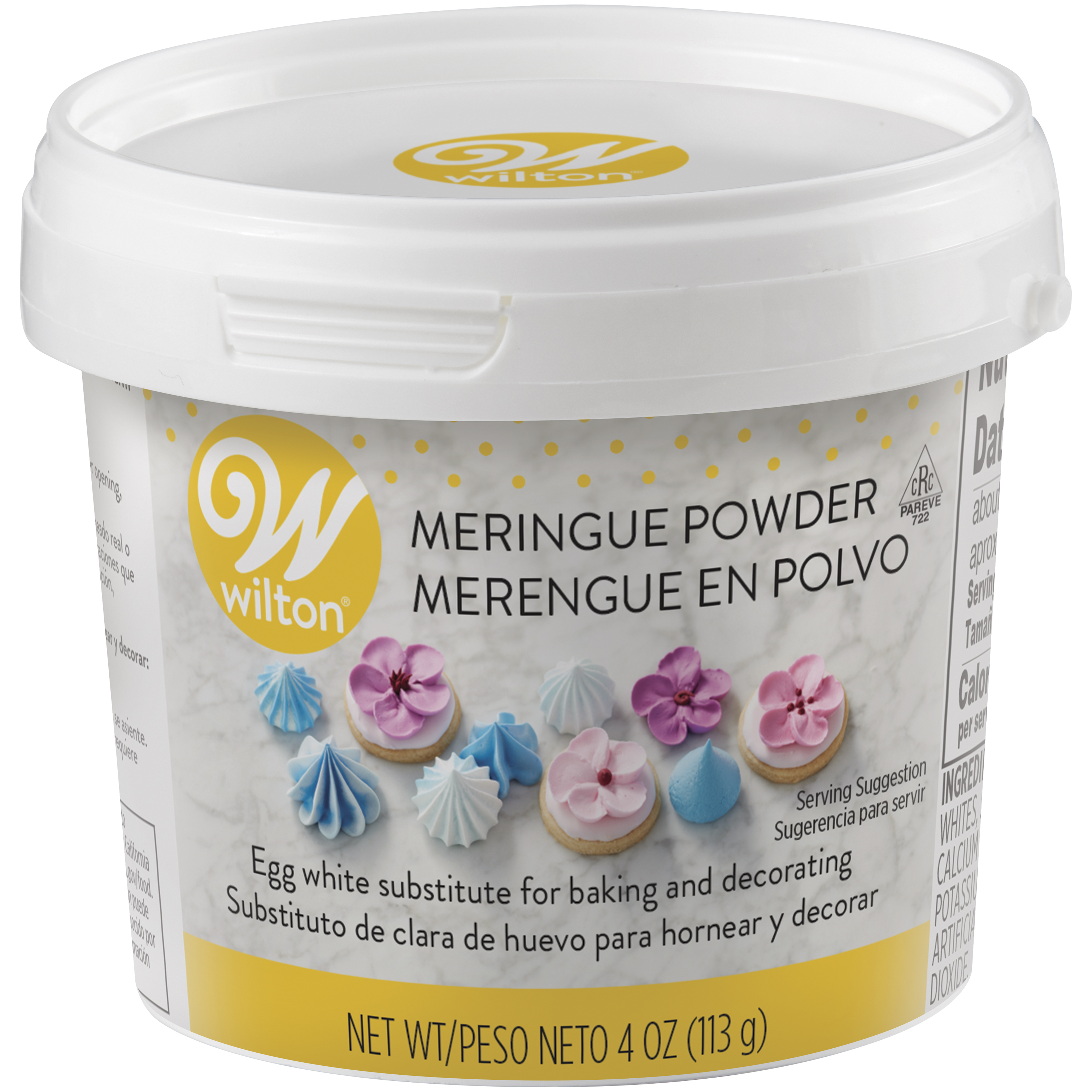 Wilton Meringue Powder for Baking and Decorating, Egg White Substitute, 4 oz., No Flavor - image 1 of 8