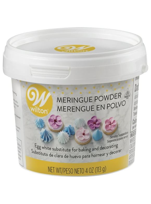 Wilton Meringue Powder for Baking and Decorating, Egg White Substitute, 4 oz., Sesame-Free