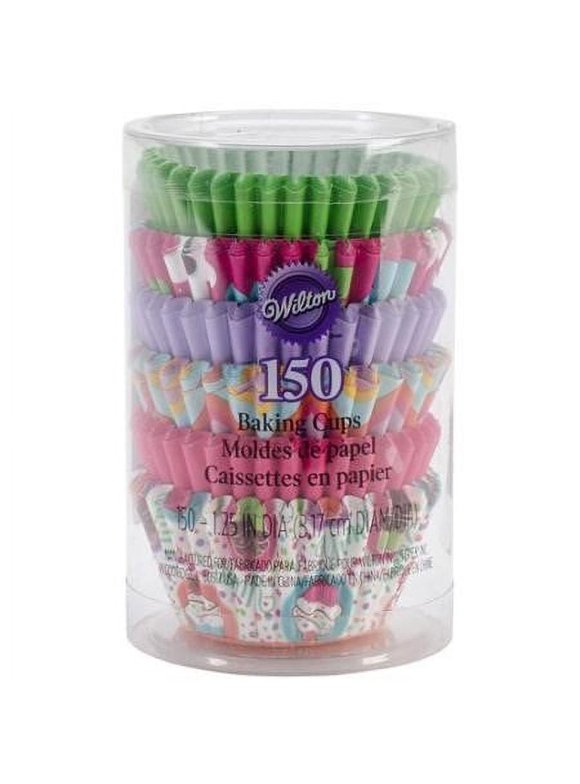 Wilton Mini Cupcake Liners, Pink, 150 ct.