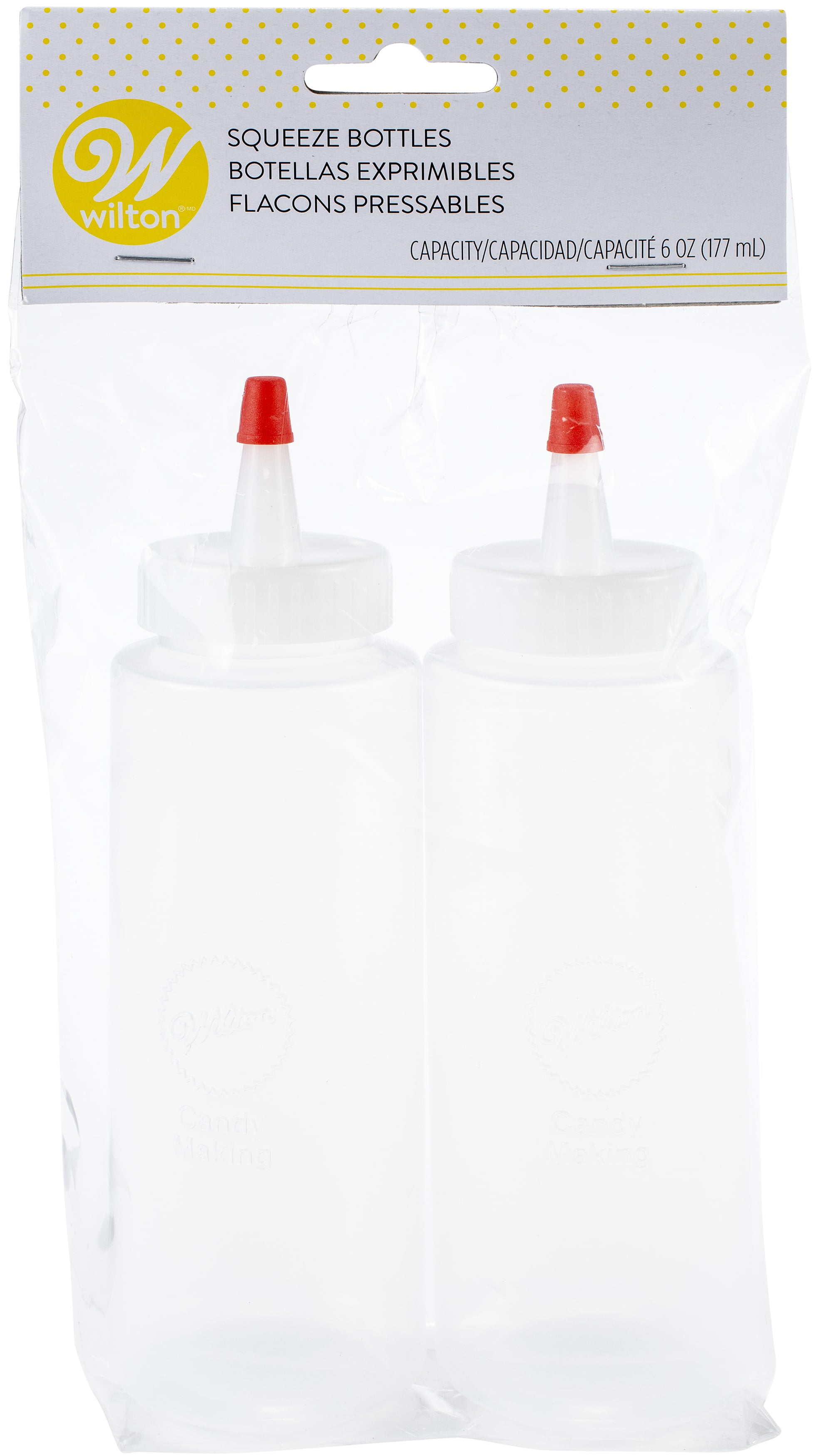 Wilton Mini Squeeze Bottles - These Small Squeeze Bottles Are Ideal for  Portioning Out Sauces and Condiments, 6 oz., 2-Piece, Plastic