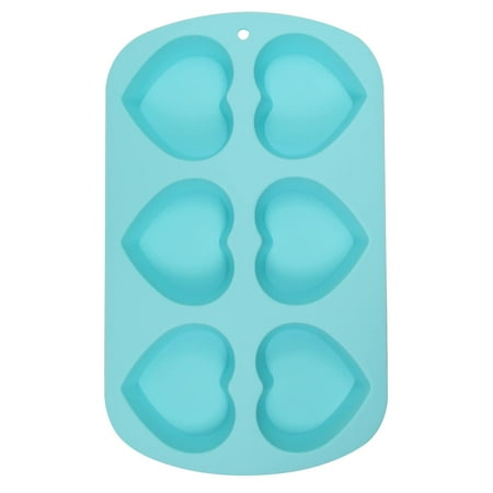 Wilton Mini Silicone Mold-6 Cavity Heart 2.5"X2.5"X1.25"