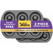 Wilton Non-Stick Doughnut Pan Set for Homemade Donuts 2-Pack