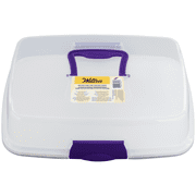 Wilton Oblong Cake and Cupcake Carrier, Practical Cupcake Container, Plastic
