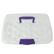 Wilton Oblong Cake and Cupcake Carrier, Practical Cupcake Container, Plastic