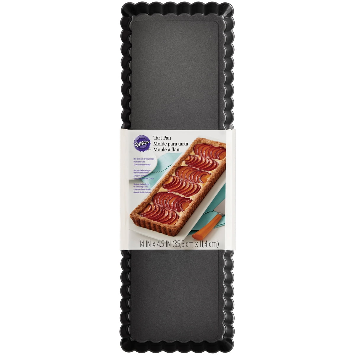 Wilton 14" Non-Stick Fluted Edge Rectangle Tart Pan