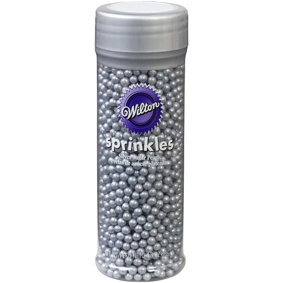 Wilton Pearl Sprinkles - Silver, 5 Oz, 1 Pack of 1 Piece