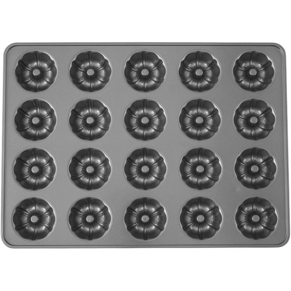 Wilton Perfect Results Non-Stick Mega Mini Fluted Tube Pan, 20-Cavity