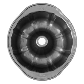 Wilton Non-Stick Bundt Cake Pan 9x3 Fluted Tube Pan Perfect for Monkey Bread or Baked Mac & Cheese