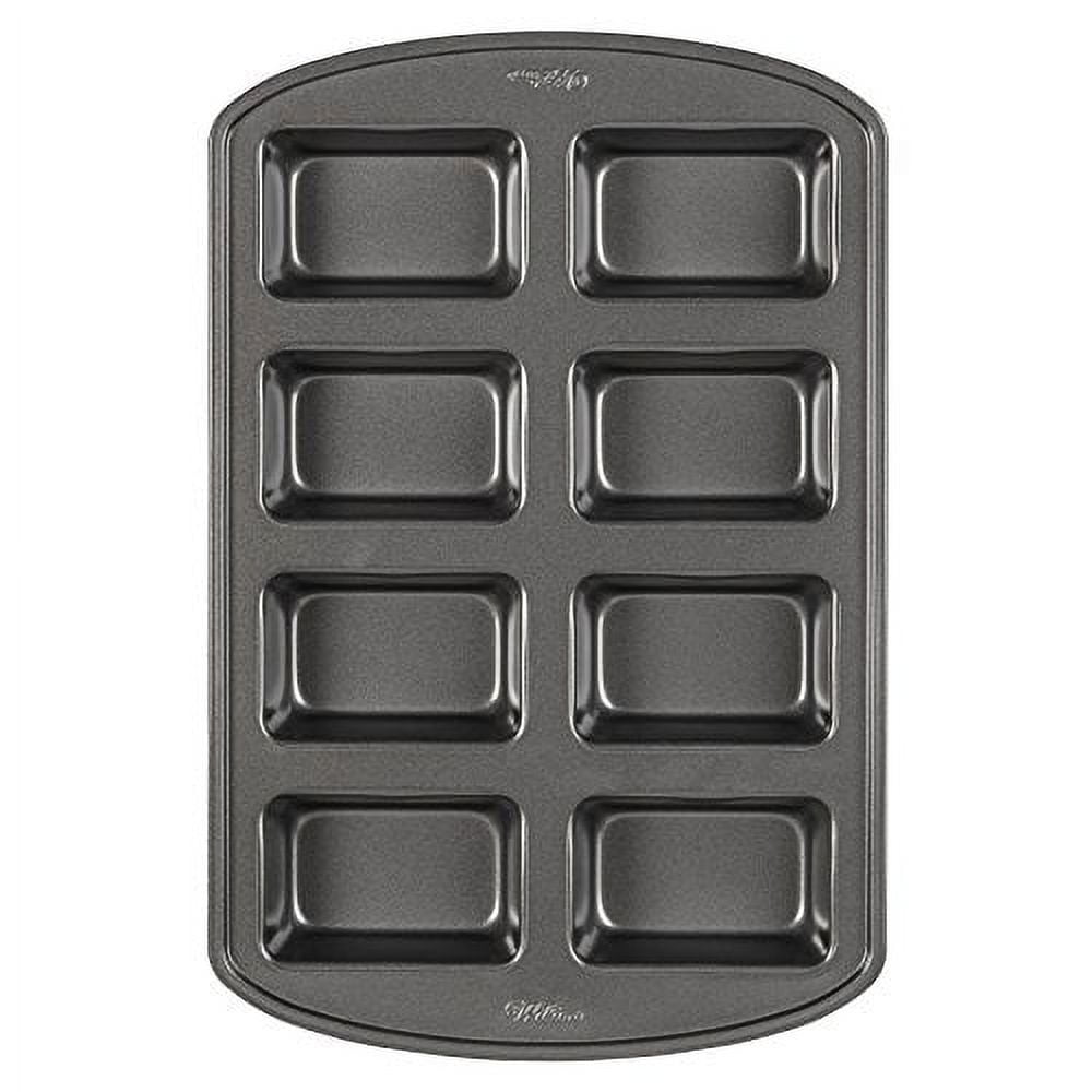 Heavyweight Non-Stick Steel Mini Loaf Pan with 8 Cavities