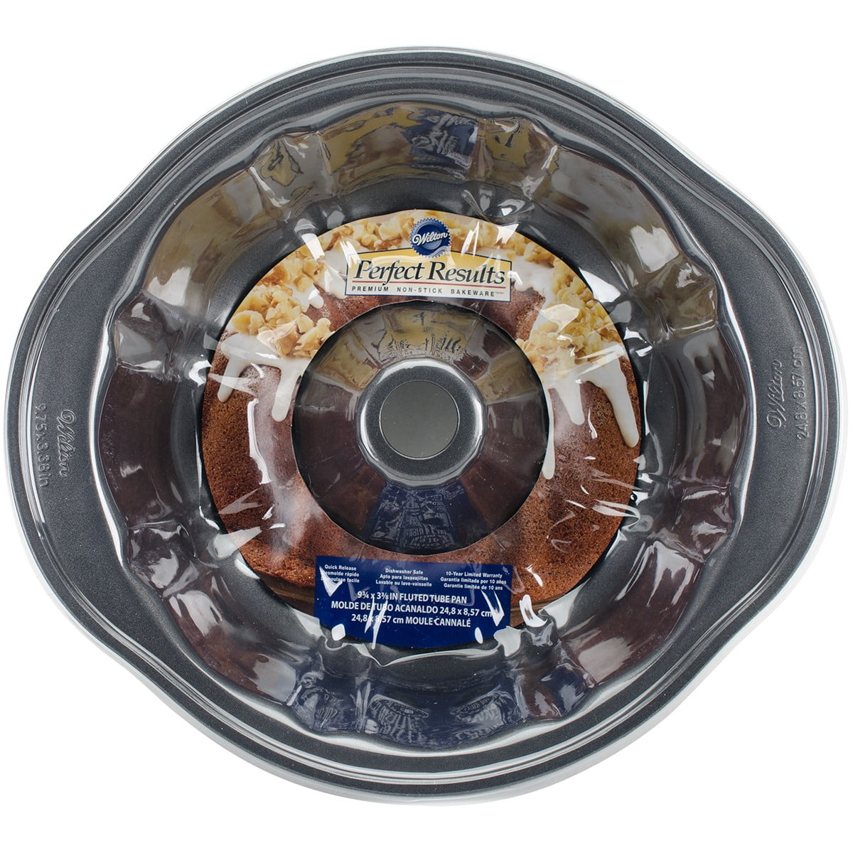 Wilton Perfect Results Non-Stick Metal Fluted Tube Pan, 9-Inch