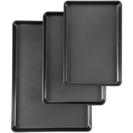 Wilton Perfect Results Premium Steel Non-Stick Bakeware Mega Cookie Baking Set, 3-Piece