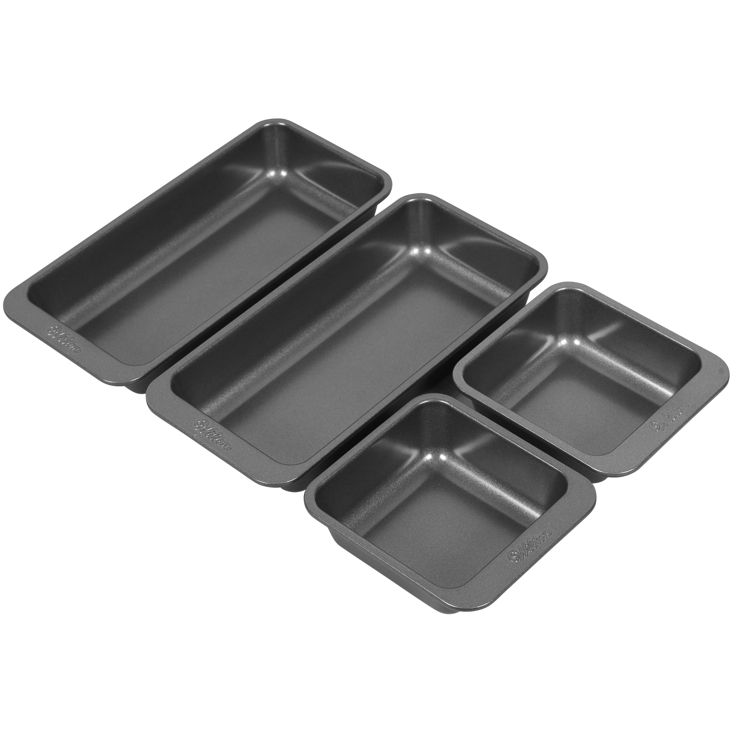 Wilton 4-Piece Non-Stick Square and Oblong Baking Pan Set