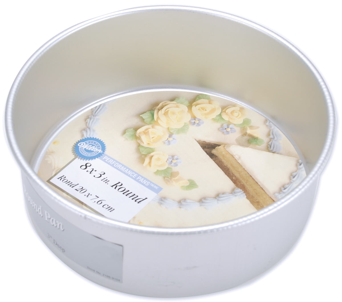 8-Inch Round Non-Stick Aluminum Cake Pan