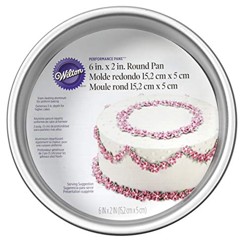 Wilton 6-Inch Round Non-Stick Aluminum Cake Pan