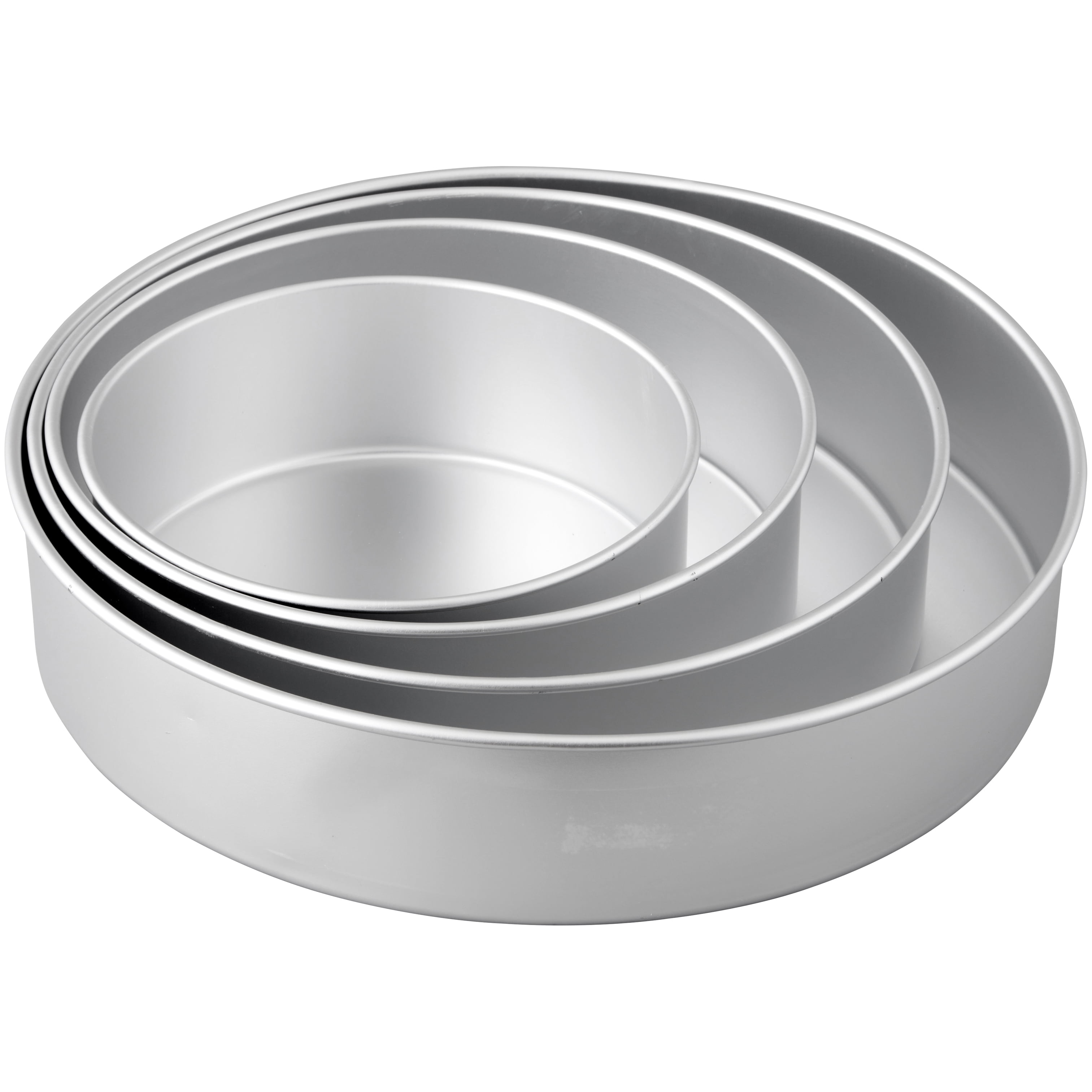 Walchoice Round Cake Pan set of 3, Non-stick Baking Pans for Home, Metal  Cake Tin with Stainless Steel Core, Includes 4/6/8 in Pans 