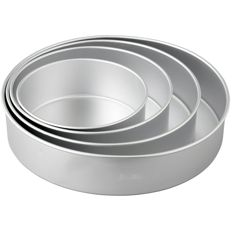 Buy Lawei Aluminum Round Cake Pan - 3-Piece Set with 4-Inch, 6-Inch and  8-Inch Cake Pans Online at Low Prices in India 