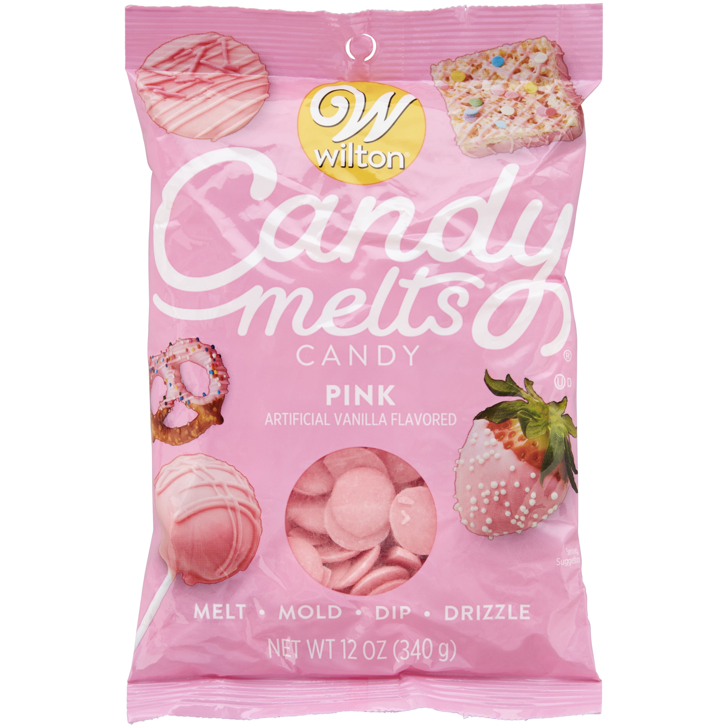Bright Pink Candy Melts, Wilton. 12 Oz 