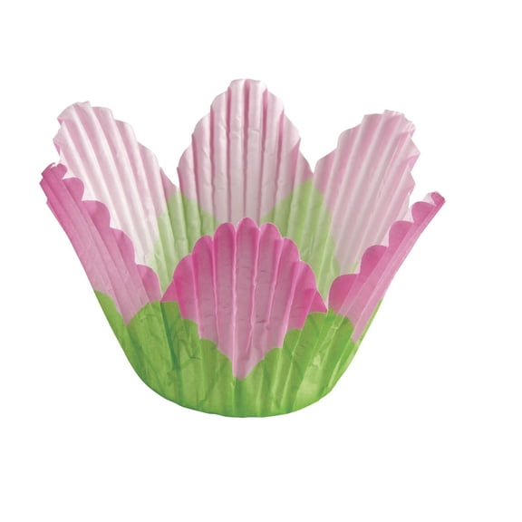 Wilton Pink Petal Cupcake Liners, 24-Count