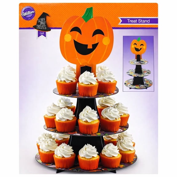 Wilton Pumpkin 3-Tier Treat Stand Halloween Cupcake & Dessert Display