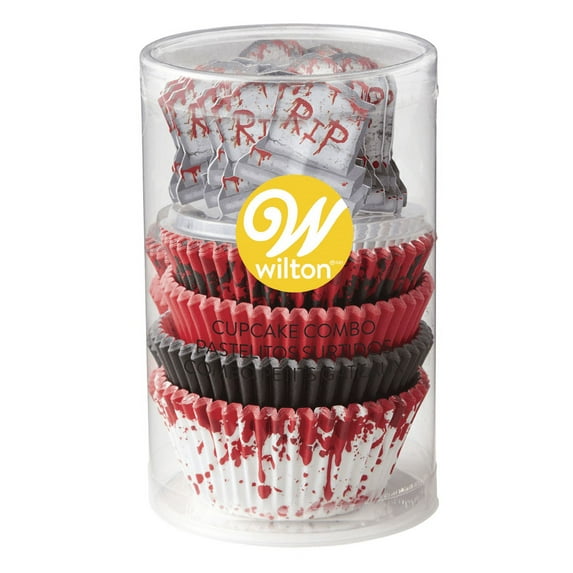 Wilton RIP Halloween Cupcake Kit, 125-Piece Set