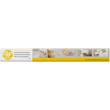 Wilton Ready-Rolled White Vanilla-Flavored Fondant Sheet for Cake Decorating, 16 oz.