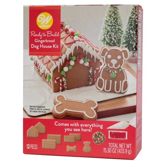 Wilton Ready to Build Gingerbread Doghouse Kit, 15.30 OZ - 12-Piece